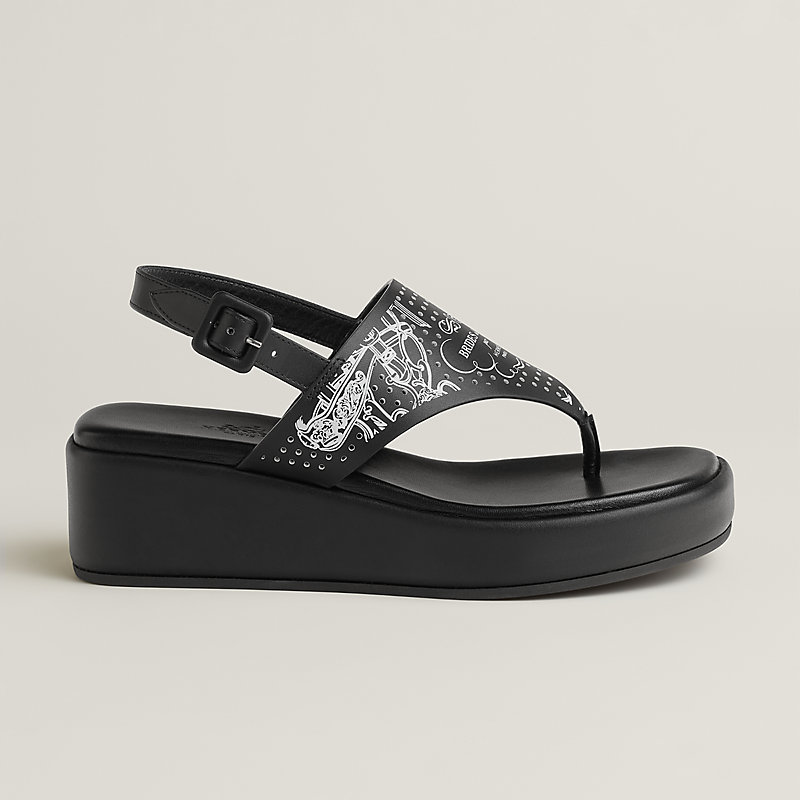 【お洒落なプリント柄☆】HERMES Karima サンダル Karima sandal | Hermès Mainland China